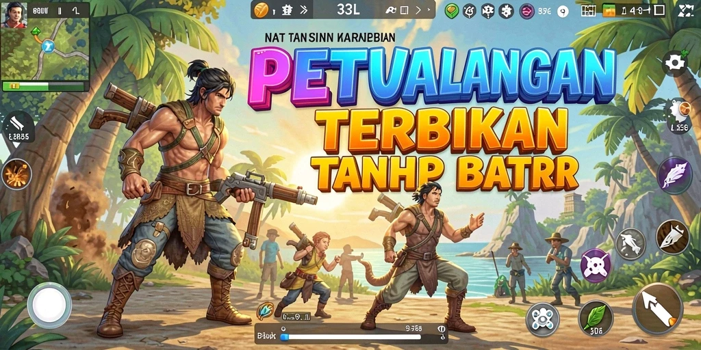 Tangkapan layar menampilkan grafis indah dari dunia terbuka 33L.