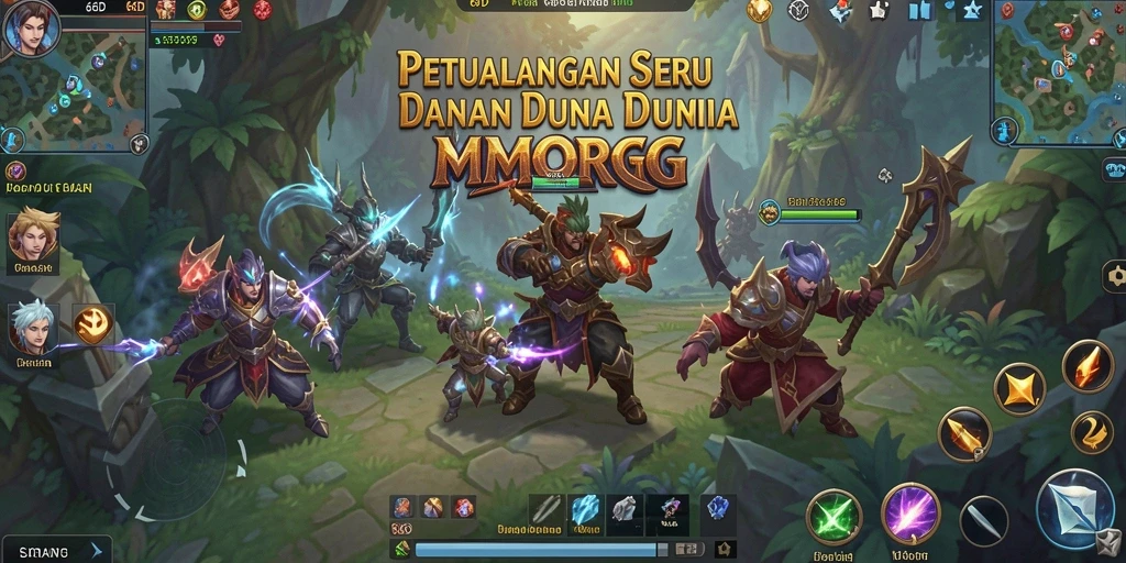 Tampilan gameplay 66D yang menampilkan aksi seru dalam dunia MMORPG.