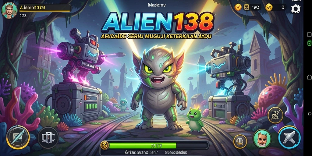 Tampilan gameplay seru yang penuh aksi di ALIEN138.