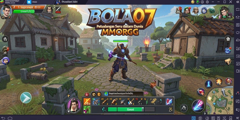 Tampilan screenshot gameplay BOLA07 yang menampilkan aksi seru dalam MMORPG.