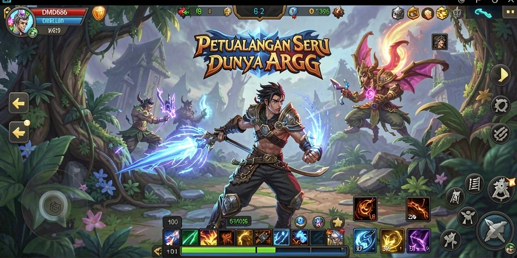 Gameplay DMD686 yang intens dan mendebarkan di dunia ARPG.