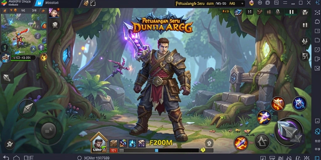 Gameplay seru saat menjelajah dunia F200M yang penuh tantangan.