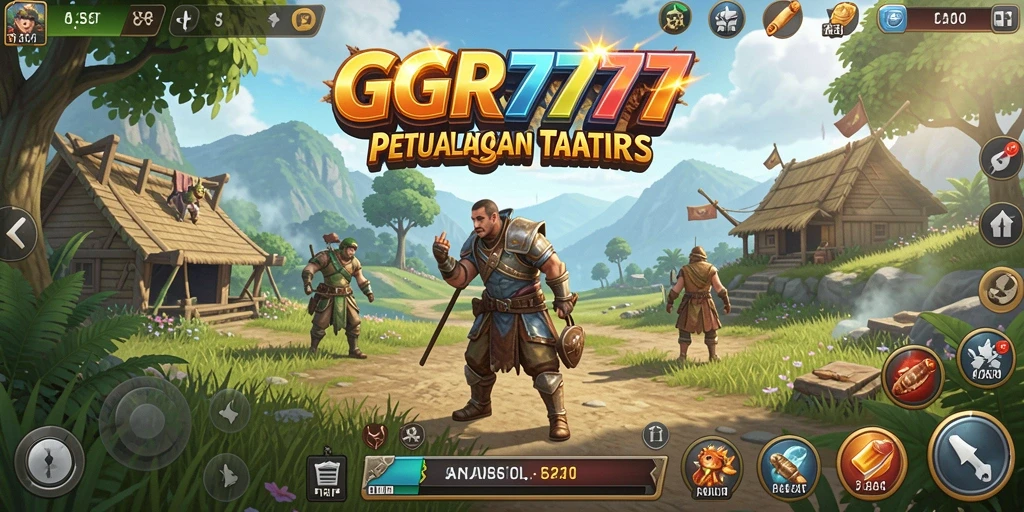 Screenshot gameplay GGR777 dengan dunia luas yang menakjubkan.