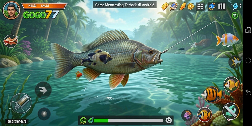 Gameplay seru GOGO77 dengan aksi memancing yang mengesankan.