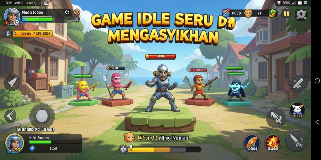 Tampilan gameplay ID098 yang menarik dengan elemen Idle yang menyenangkan.