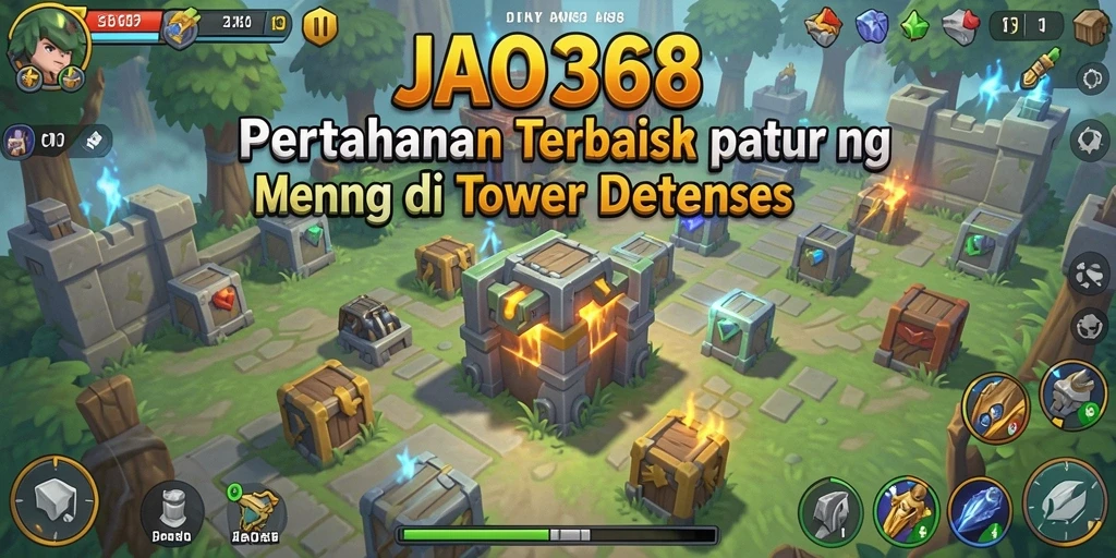 Gameplay menegangkan dari JAGO368 dalam pertahanan menara.