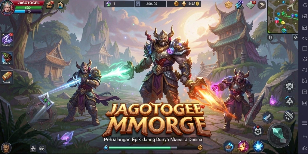 Screenshot gameplay <strong>JAGOTOGEL</strong> menampilkan karakter dan dunia yang memukau.
