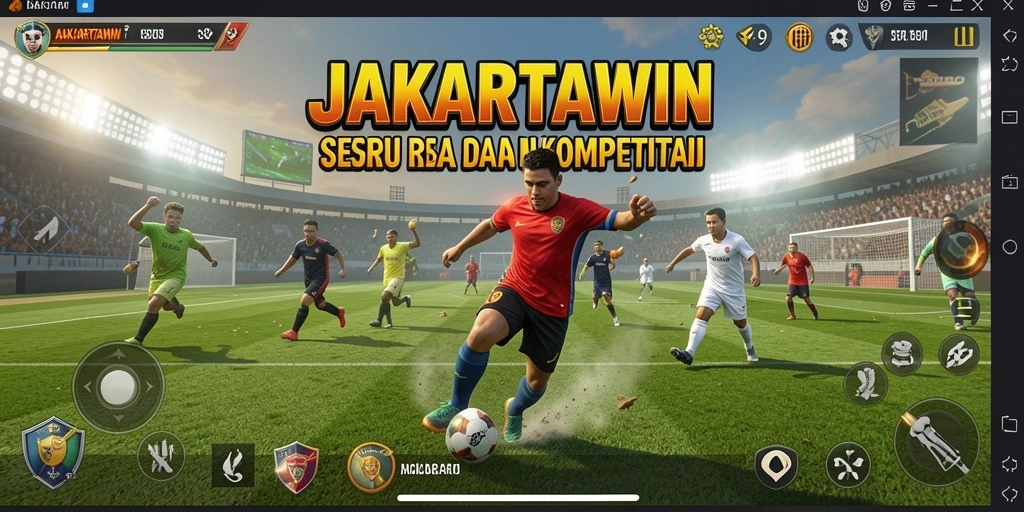 Tampilan gameplay <strong>JAKARTAWIN</strong> yang intens dan menegangkan dalam olahraga.
