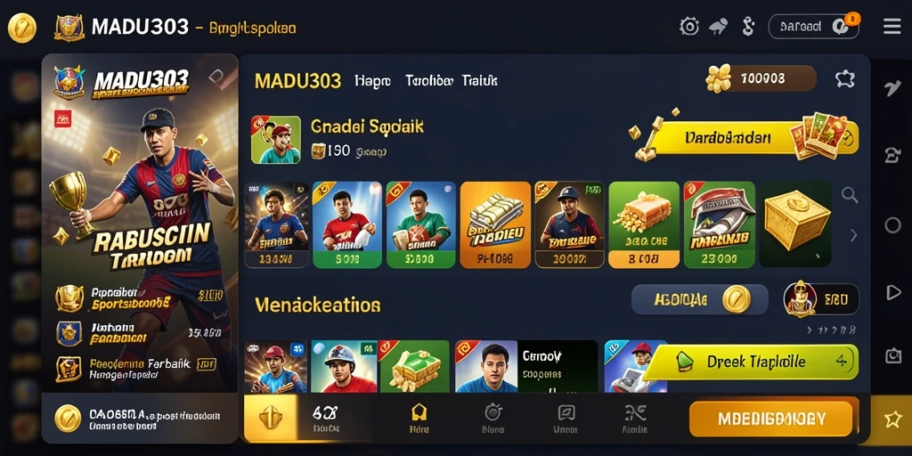 Tampilan gameplay Sportsbook MADU303 yang menarik dan interaktif.
