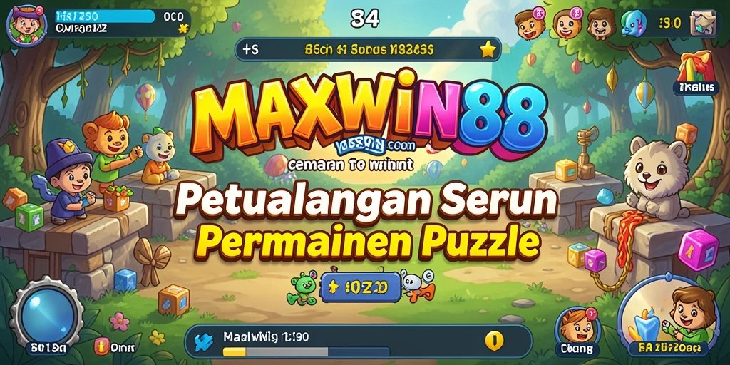 Tampilan permainan MAXWIN88 yang menarik dan penuh tantangan puzzle.