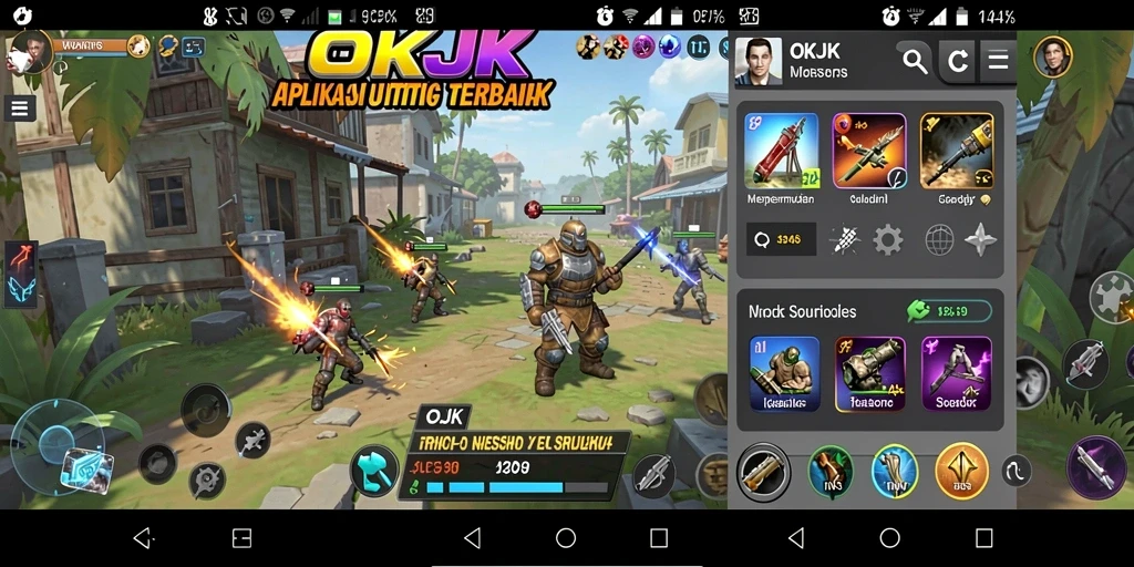 Tampilan utama OKJK dengan fitur manajemen tugas.
