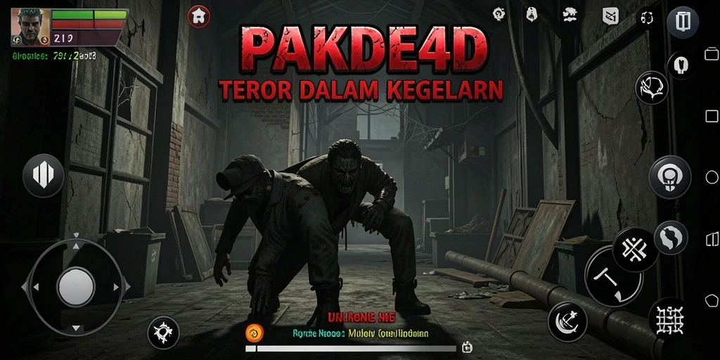 Screenshot menampilkan suasana menyeramkan dalam PAKDE4D.