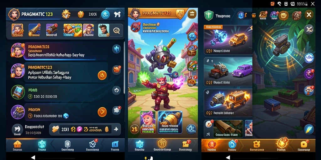 Screenshot utama PRAGMATIC123 menunjukkan antarmuka pengguna yang bersih dan fungsional.