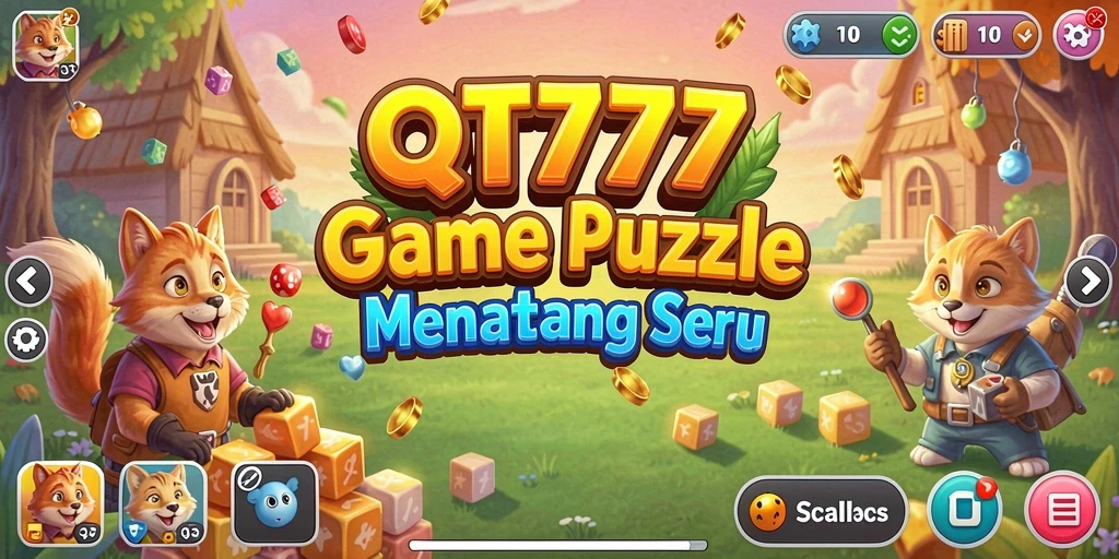 Tangkapan layar gameplay QT777 yang menunjukkan puzzle yang menarik.