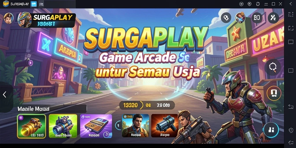 Tampilan gameplay seru dalam SURGAPLAY yang mengasyikkan.
