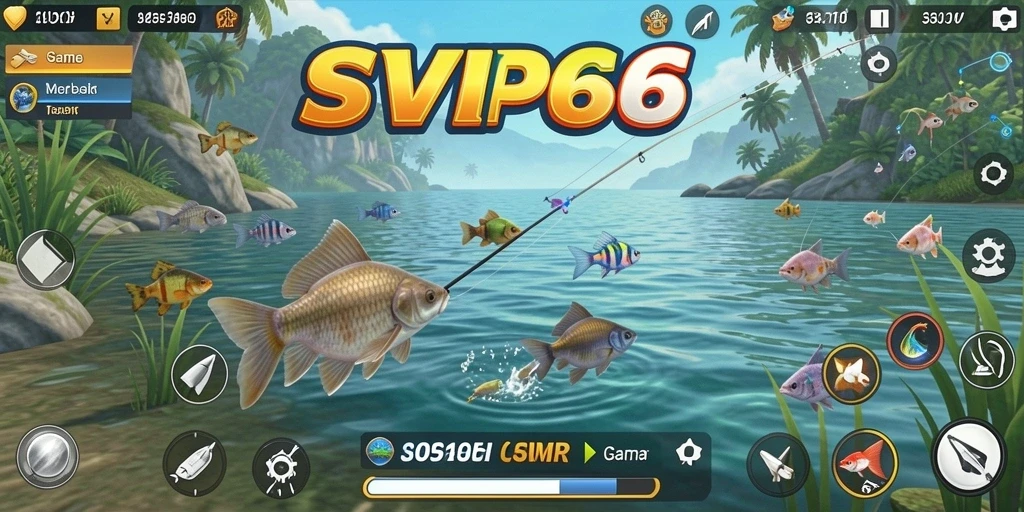 Tampilan gameplay memancing yang menakjubkan di SVIP6.