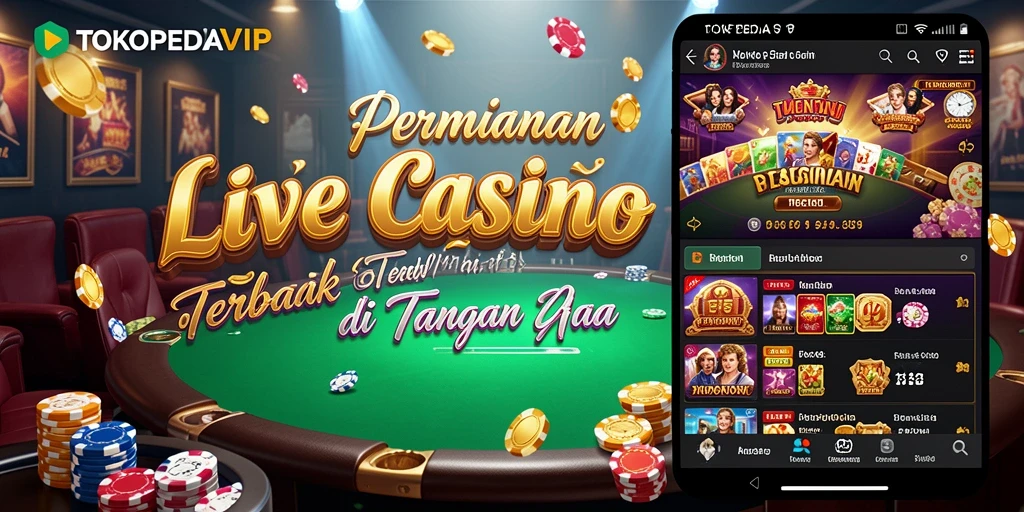 Gambaran gameplay seru di TOKOPEDIAVIP Live Casino.
