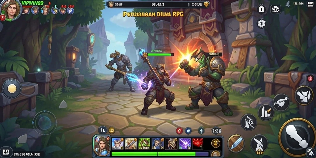 Screenshot gameplay VIPWIN88 menampilkan petualangan epik dalam dunia RPG.
