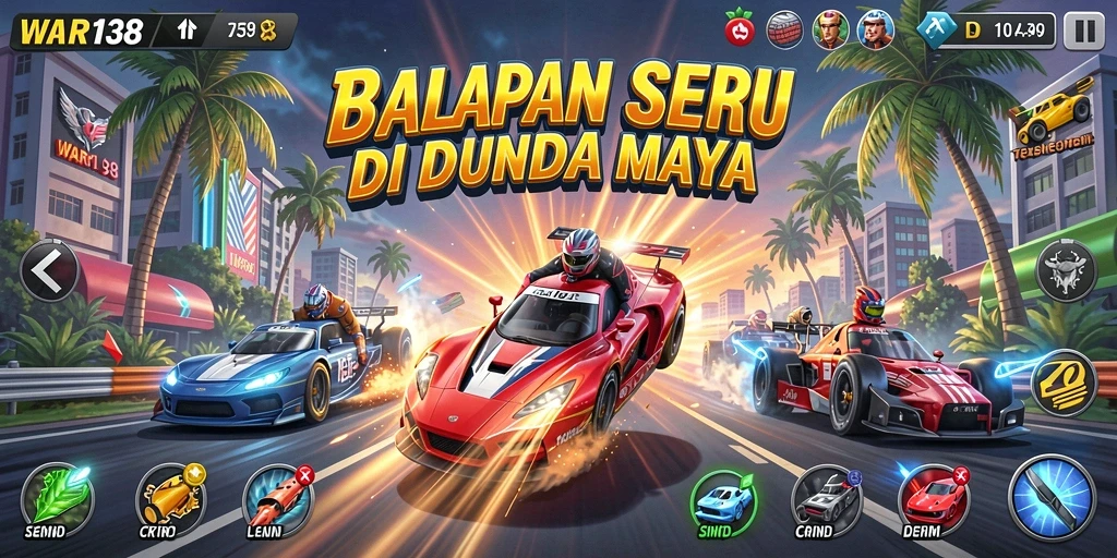 Gameplay balap intens dan mendebarkan di WAR138.