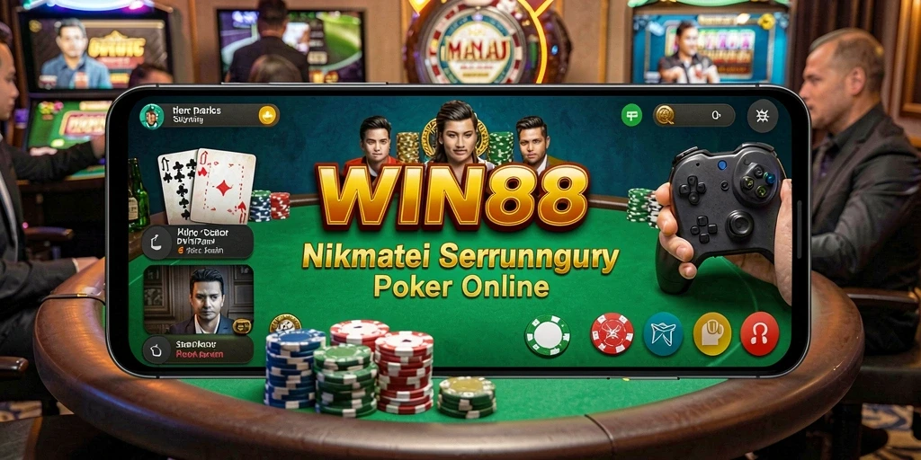 Tampilan gameplay seru saat bermain poker di WIN88.